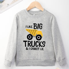 Boys' Hooded Truck Print Soft Top