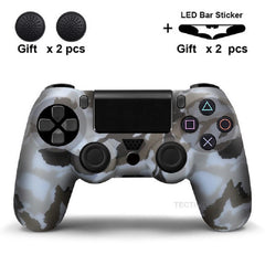 PS4 Controller Skin Camo Pattern Silicone Case Soft Rubber Cover