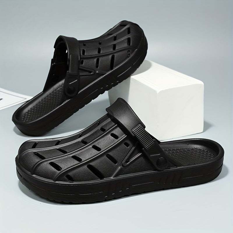 Men's Lightweight Comfy Clogs Hollow Out Non Slip Garden Shoes