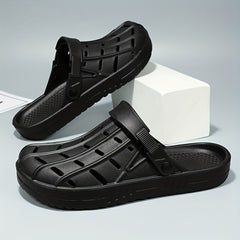 Men's Lightweight Comfy Clogs Hollow Out Non Slip Garden Shoes