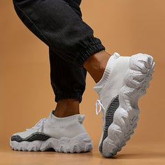Breathable PLUS SIZE Men's Running Shoes Soft Sole Sneakers for Outdoor Jogging