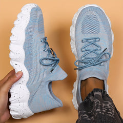 Men's Lace up Sneakers Athletic Shoes Breathable Running Basketball Gym