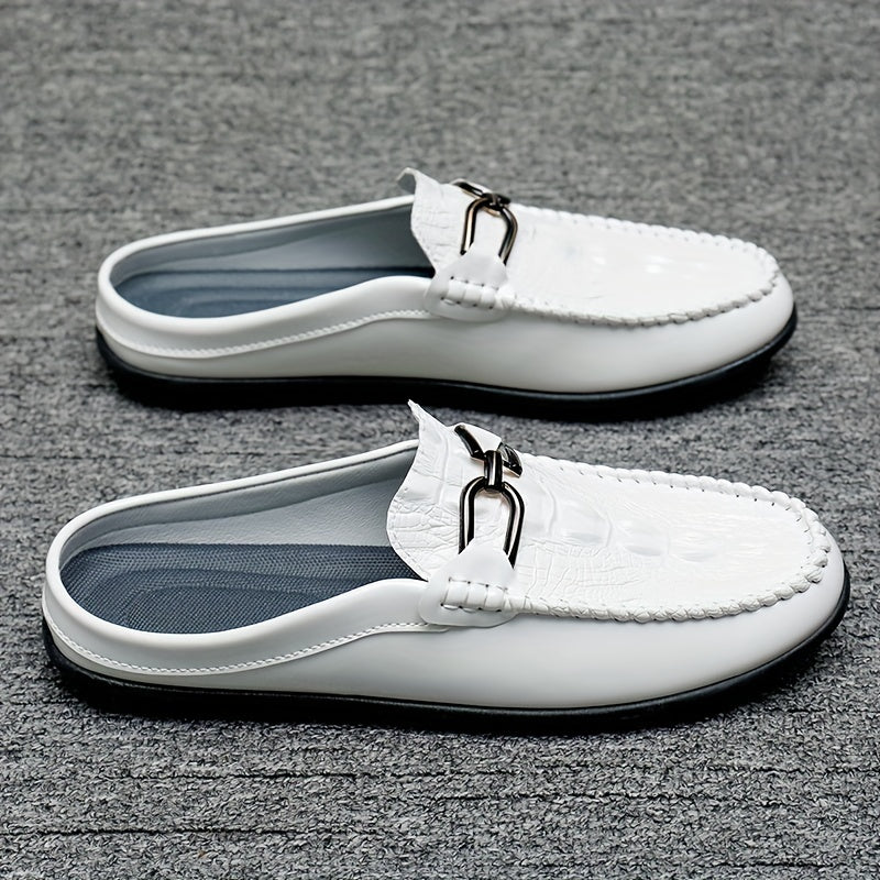 Men's Horsebit Loafers Comfy Non Slip Mules