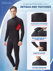 REALON Men's 2mm Neoprene Diving Wetsuit