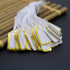 100pcs Writable String Tags for Pricing, Gift, Jewelry, Clothing, Yard Supplies