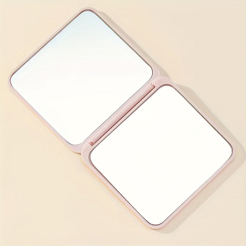Compact Folding Makeup Mirror Small Square Travel Portable Cosmetic Mirror