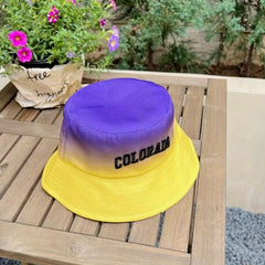 COLORADO Gradient Bucket Hat Lightweight Sunscreen Hip Hop Fisherman Cap