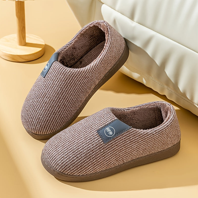 Men's Soft Indoor Slides Slippers Plush House Shoes