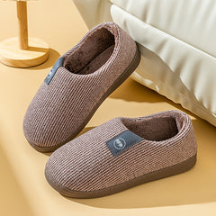 Men's Soft Indoor Slides Slippers Plush House Shoes