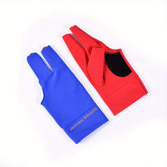 1 Pair Spandex Snooker Billiard Cue Glove Left Hand Open Three Finger Glove