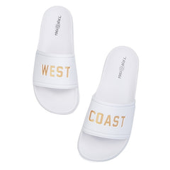 Men's Non Slip Slides 'West Coast' Casual Slippers for Indoor Outdoor Beach