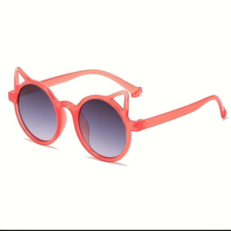 Cat Ear Round Sunglasses UV Protection for Kids