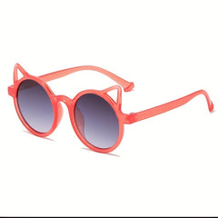 Cat Ear Round Sunglasses UV Protection for Kids