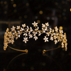 Zircon Bridal Crown Headband Crystal Hair Accessories