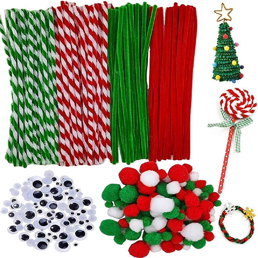 Halloween Craft Supplies Set: Pipe Cleaners, Lollipop Sticks, Swingin