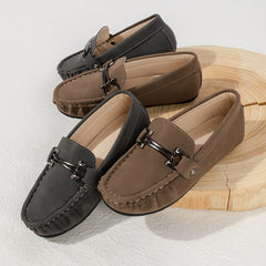 Boys Slip On Loafer Shoes Lightweight Comfortable Flat Shoes