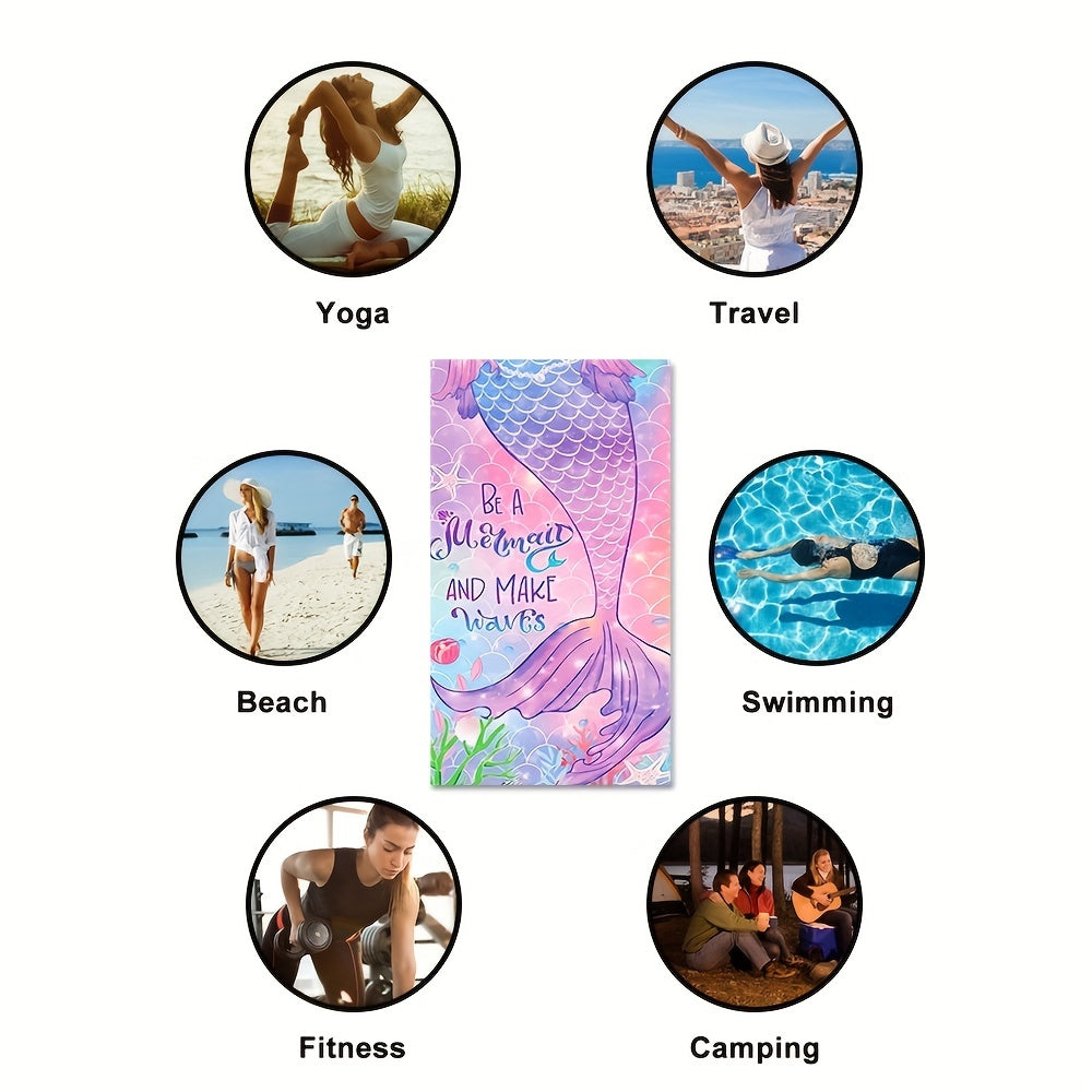 Mermaid Beach Towel 70.8 x 35.4