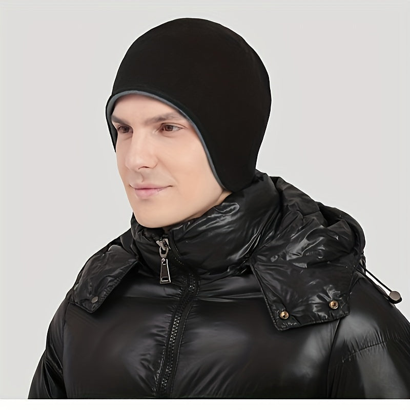 Outdoor Cycling Coldproof Pullover Hat Autumn Winter Double sided Ear Protection
