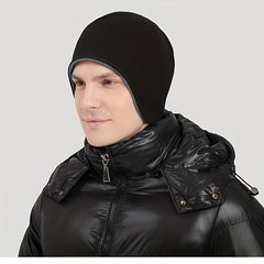 Outdoor Cycling Coldproof Pullover Hat Autumn Winter Double sided Ear Protection