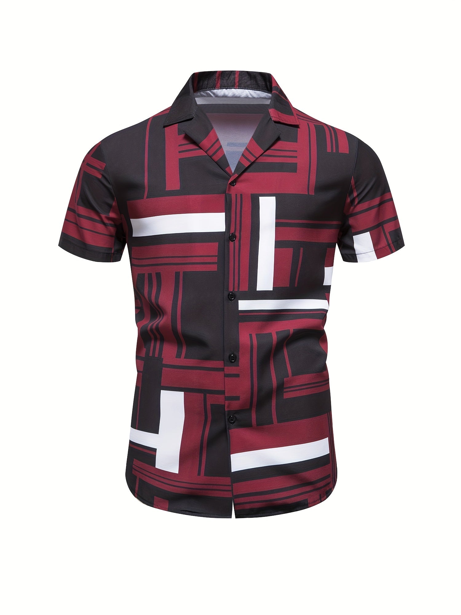 Men's Casual Lapel Short Sleeve Summer Shirt