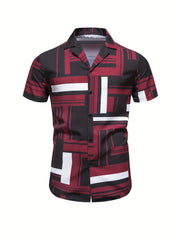 Men's Casual Lapel Short Sleeve Summer Shirt