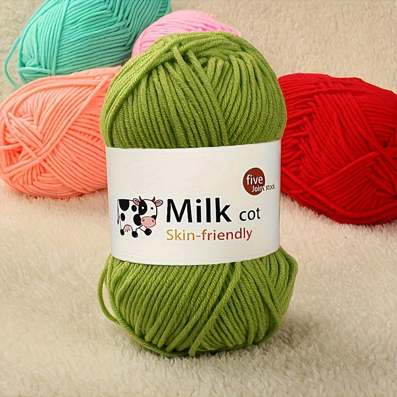 5 Strands Milk Cotton Hand Knitting Yarn DIY Crocheting Supplies 50g pc