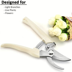 2pcs Stainless Steel Garden Shears for Pruning Flowers Stems Plants