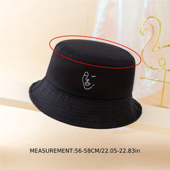 Men's Sunshade Fisherman Hat Printed Face Pattern
