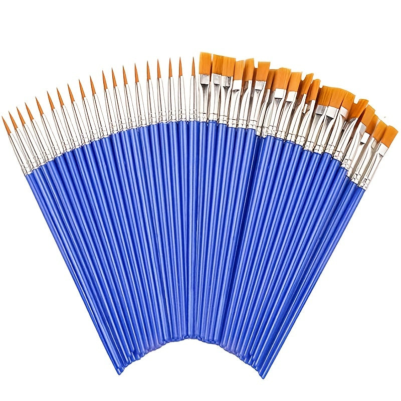 10pcs Painting Brushes For Handcraft Arts And Craft