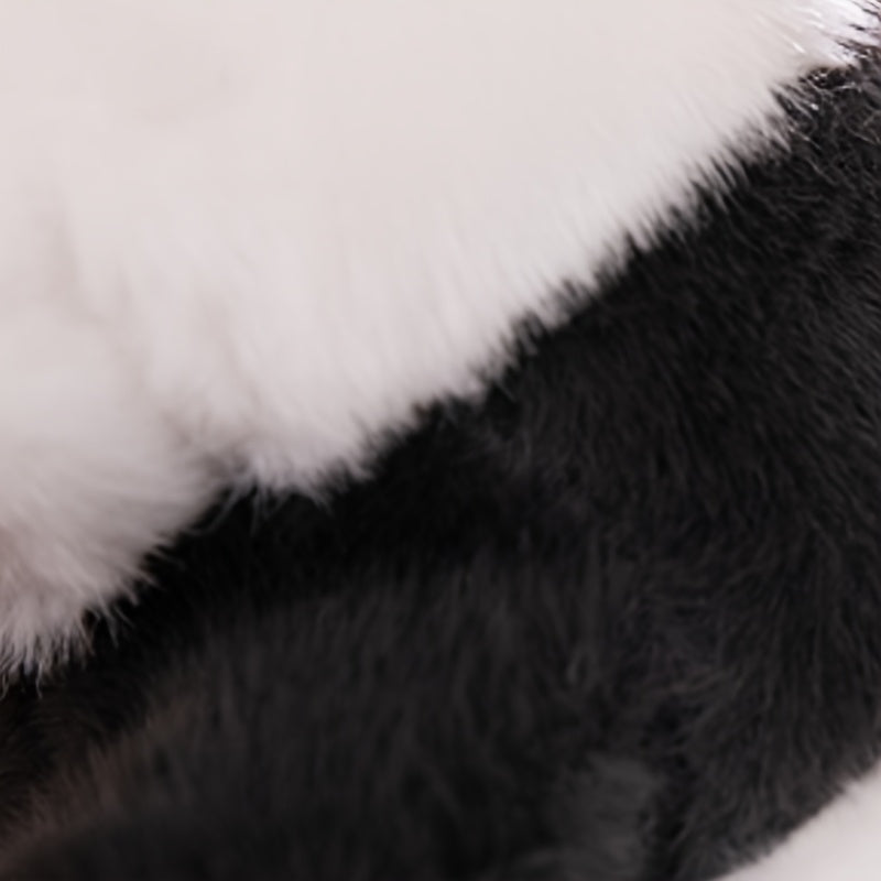 11.81in Classic and Panda Plush Toy, Soft Polyester Stuffed Animal