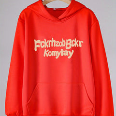 Girls Alphabets Pattern Hooded Sweatshirt For Spring And Autumn
