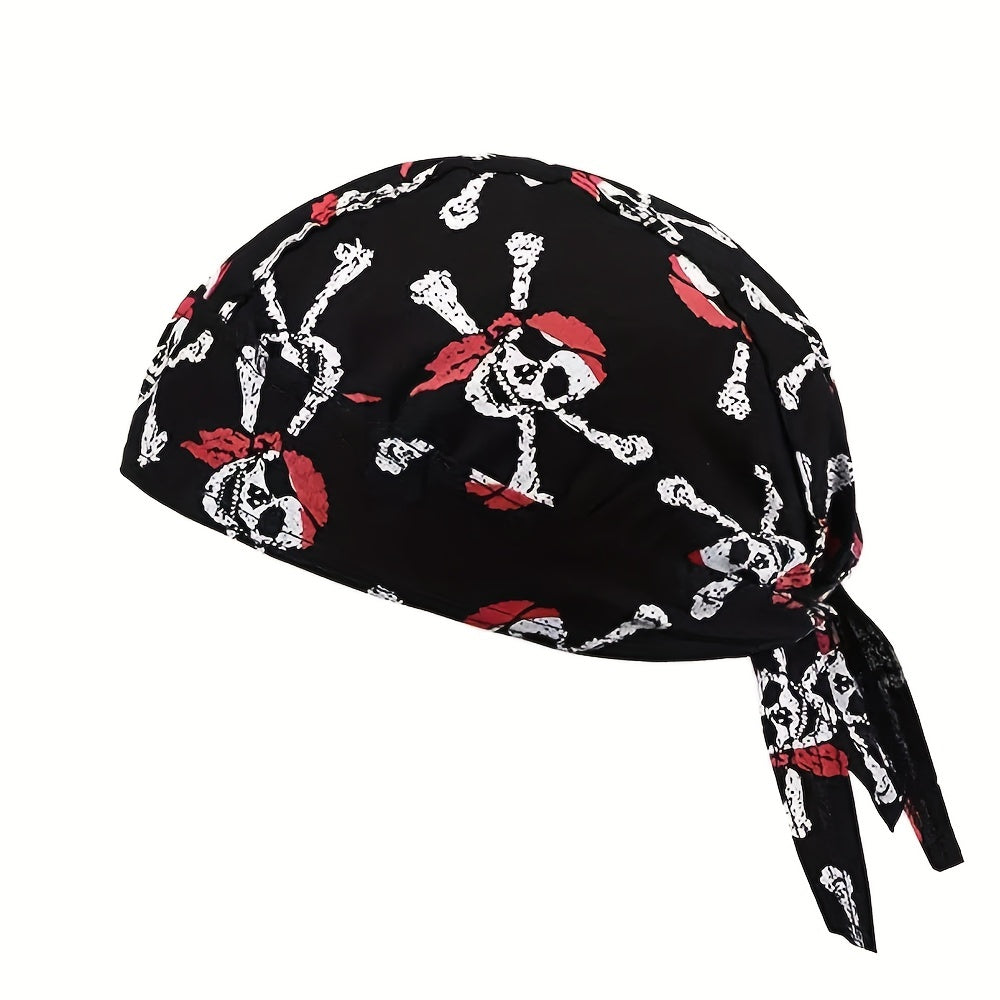 Unisex Breathable Head Wrap Pirate Hat for Outdoor Riding