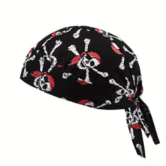 Unisex Breathable Head Wrap Pirate Hat for Outdoor Riding
