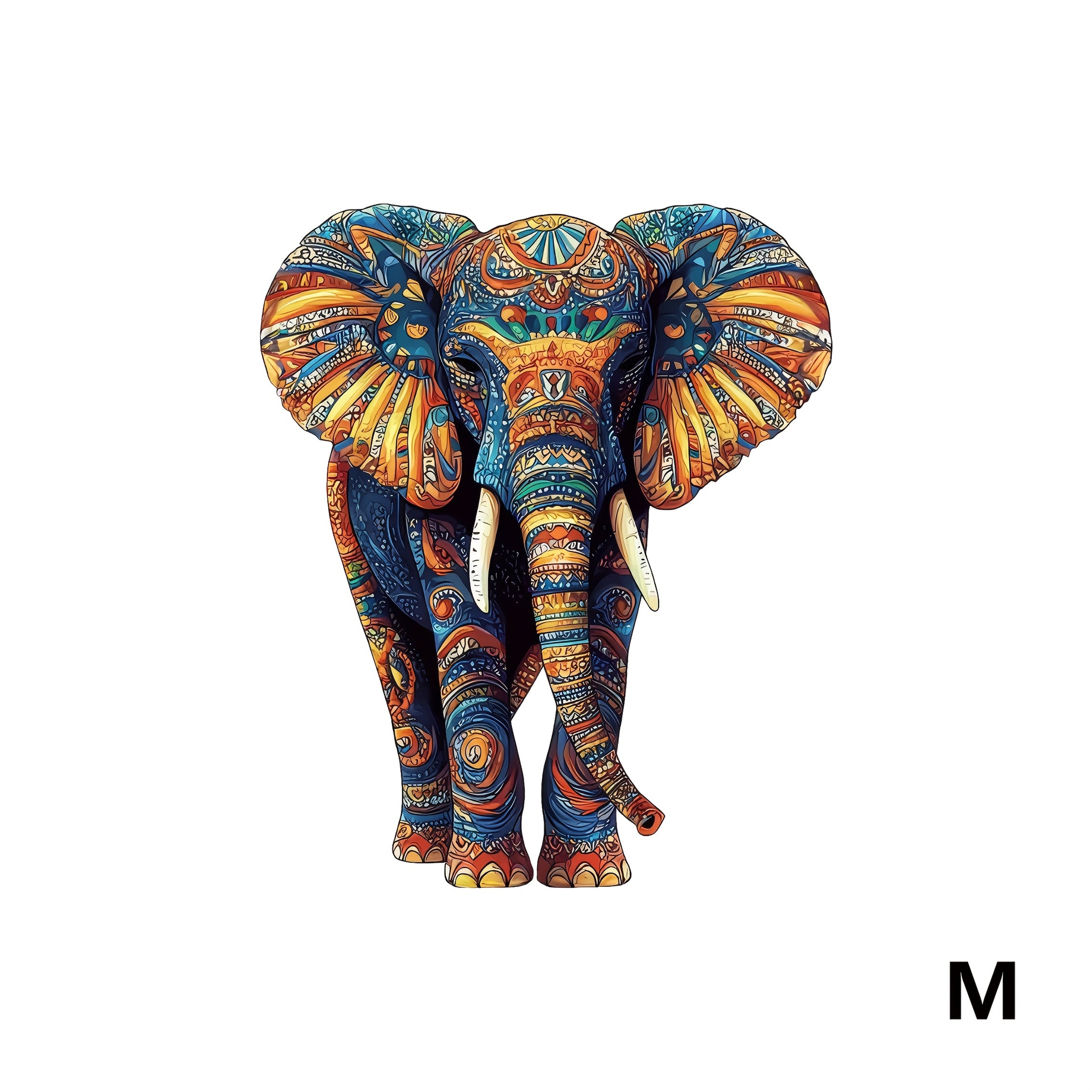 Colorful Elephant Wooden Puzzle Boxed Unique Relax Gift