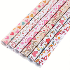6pcs 50 Christmas Gift Wrapping Paper Holiday Arts Crafts Decorations