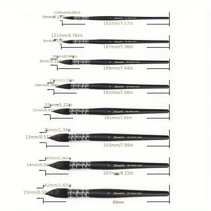 Watercolor Brush Set for Artists - Gouache Art Supplies