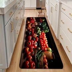 Pepper Pattern Rug Fruit Vegetable Floor Mat Polyester Carpet