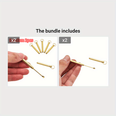 Portable Metal Ear Spoon Key Chain Pendant