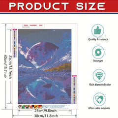 Mountain River Landscape Rhinestone Painting Kit Home Wall Decor