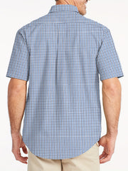 Plaid Print Short Sleeve Shirt Men s Casual Summer Top