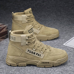 Men's Hiking Ankle Boots Lace up Boots Casual Walking Shoes