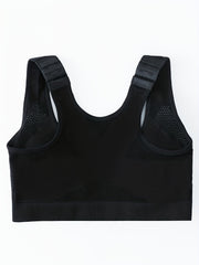 Front Buckle Sports Bra Comfy & Breathable Tank Bra