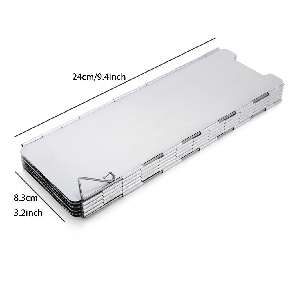 Foldable Gas Stove Windshield 10 12 Plates Windproof Screen