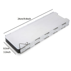 Foldable Gas Stove Windshield 10 12 Plates Windproof Screen