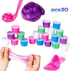 20 Galaxy Slime Party Favor Soft Non Sticky Crystal Clay DIY Relaxation T