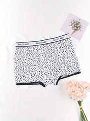 3pcs Geometric Pattern Boyshort Panties Women's Lingerie