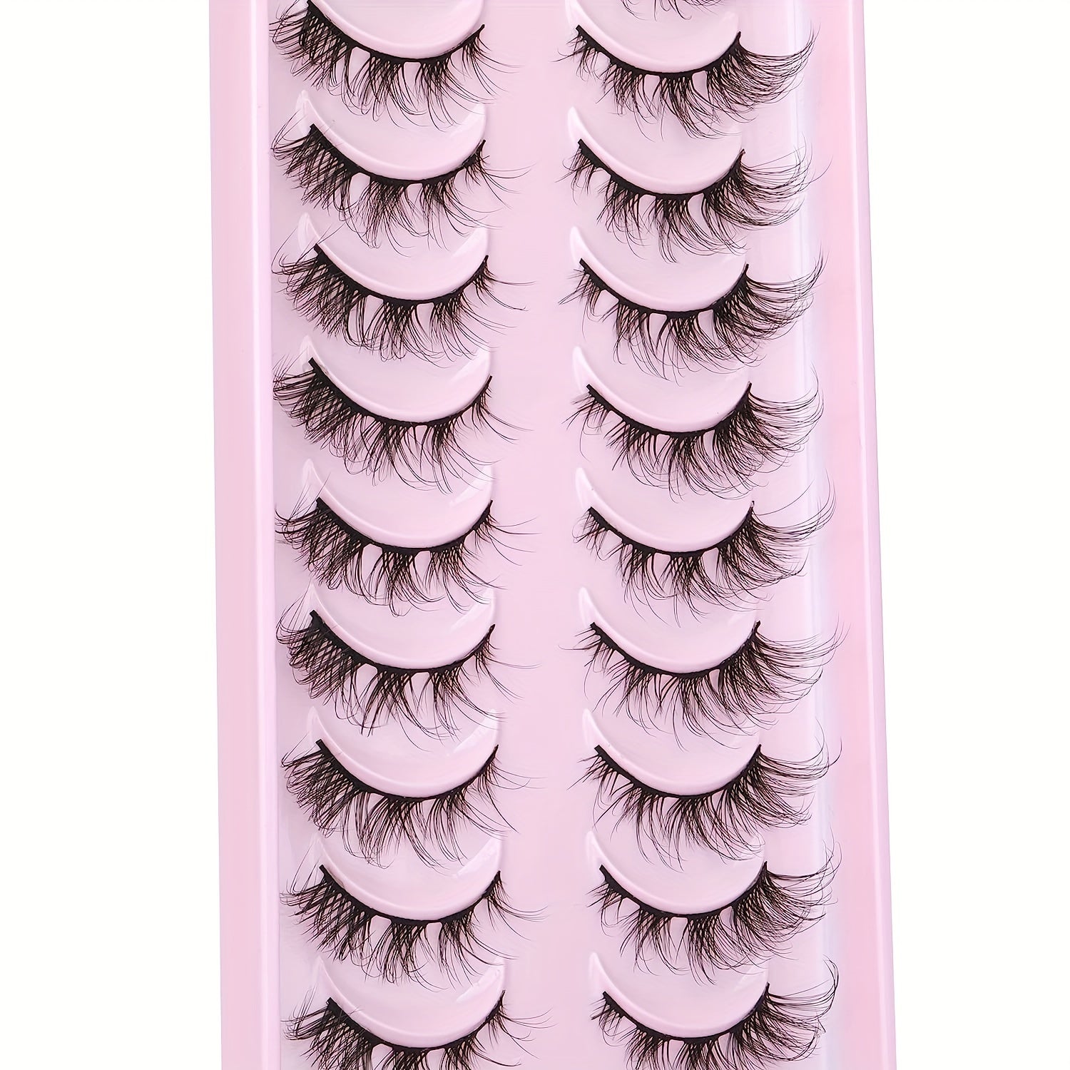 Natural Fox Eye Lashes Cluster Individual D Curling False Eyelashes Extensions