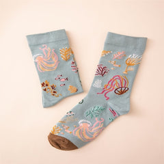 Funny Pattern Cotton Mid Tube Socks For Sports Skateboard Women's Socks