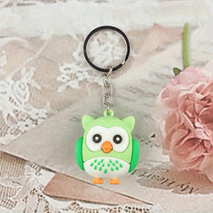 Cute Owl Bird Keychain PVC Cartoon Animal Pendant