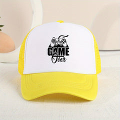 Casual Game Console Mesh Stitching Cap for Summer Holiday Outdoor Traveling